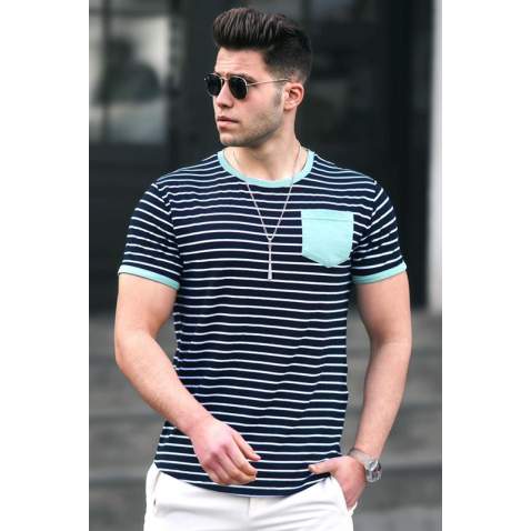 Madmext Men Green T-shirt 5203 - Yeşil