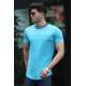 Madmext Blue T-shirt for Men 4486 - Mavi