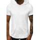 Madmext White Rapped T-shirt with Hood for Men 3069 - Beyaz