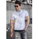 Madmext White Basic T-shirt for Men 4473 - Beyaz