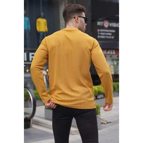 Mustard Basic Sweater 6007 - Hardal