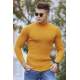 Madmext Mustard Turtleneck Jumper 4359-2 - Hardal