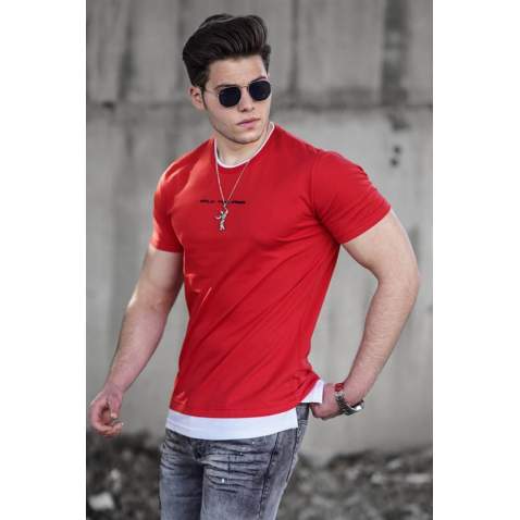 Madmext Red Basic T-shirt for Men 4473 - Kırmızı