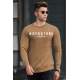 Madmext Men Crewneck Brown Sweatshirt 5319 - Kahverengi