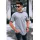 Madmext Men Dye Gray T-Shirt 5374 - Boyalı gri