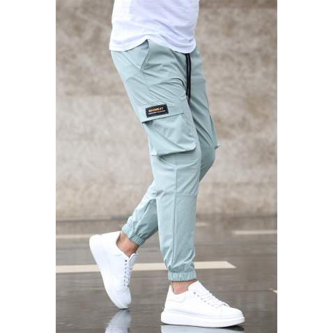 Madmext Men Stone Green Jogger Trousers 5414 - Yeşil