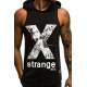 Madmext Men Black Hoodie Vest 2649 - Siyah