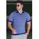 Madmext Men Saxe Polo T-shirt 5077 - Saks