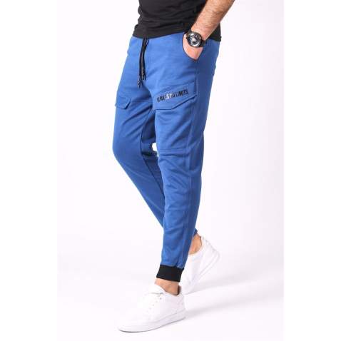 Madmext Blue Pocket Detailed Sweatpants 2936 - Sax mavi