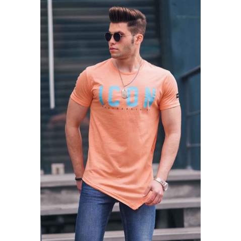 Madmext Orange T-shirt for Men 4582 - Turuncu