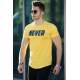 Madmext Yellow Printed T-shirt for Men 4477 - Sarı