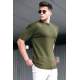 Madmext Men Khaki T-Shirt 5683 - Haki