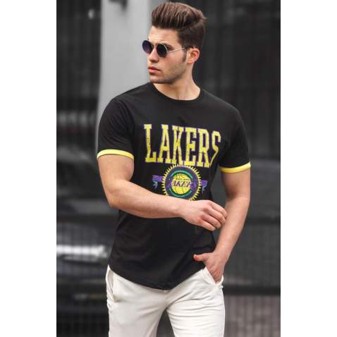 Madmext Men Black T-shirt 5230 - Siyah