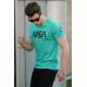 Madmext Green Printed T-shirt for Men 4526 - Yeşil