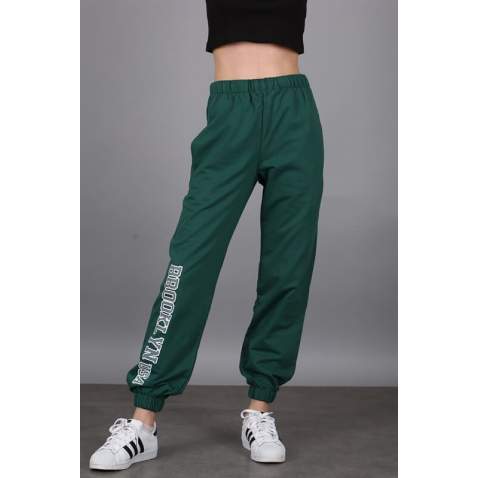 Mad Girls Green Sweatpants MG1102 - Yeşil