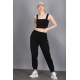 Mad Girls Black Jogger Sweatpants MG303 - Siyah