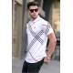 Men Designed White Polo T-Shirt 5870 - Beyaz