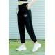 Mad Girls Black Printed Sweatpants MG311 - Siyah