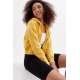 Mad Girls Cropped Yellow Sweatshirt MG1355 - Sarı