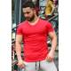 Madmext Red Basic T-shirt for Men 3005 - Kırmızı