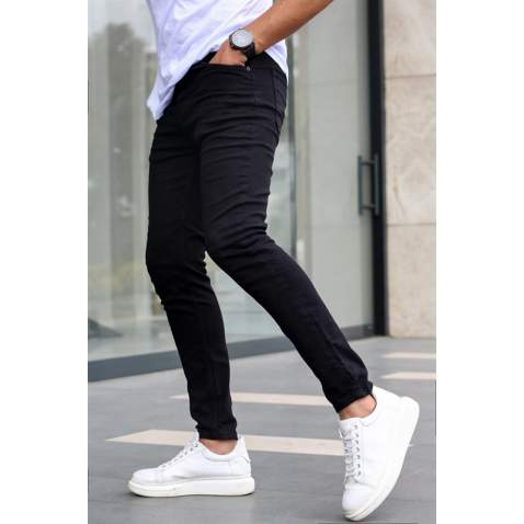 Black Skinny Fit Jeans 6302 - Siyah