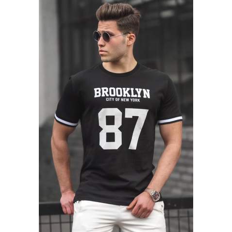 Madmext Men Black T-shirt 5230 - Siyah