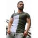 Madmext Khaki T-shirt with Pocket for Men 3015 - Haki