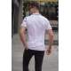 Men White Polo T-Shirt 5867 - Beyaz