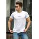 Madmext White Basic T-shirt for Men 4516 - Beyaz