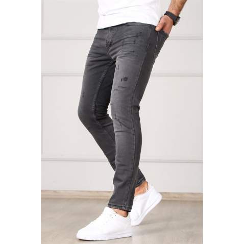 Madmext Dark Grey Slim Fit Jean Mdx9044 - Füme