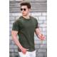 Madmext Men Khaki T-shirt 5268 - Haki