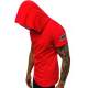 Madmext Red Rapped T-shirt wirh Hood for Men 3069 - Kırmızı