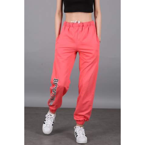 Mad Girls Pink Sweatpants MG1102 - Pembe