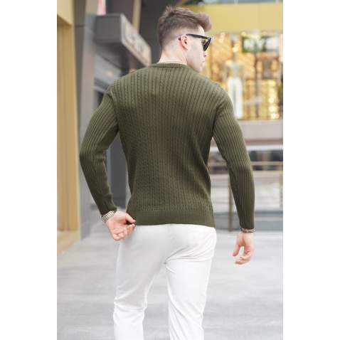 Khaki Knitwear Sweater 5760 - Haki