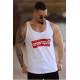 Madmext White Striped T-shirt for Men 2641 - Beyaz