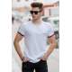 Madmext White Basic T-shirt for Men 4498 - Beyaz