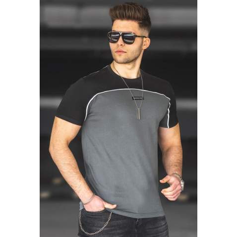 Madmext Men Smoke Gray T-shirt 4992 - Füme