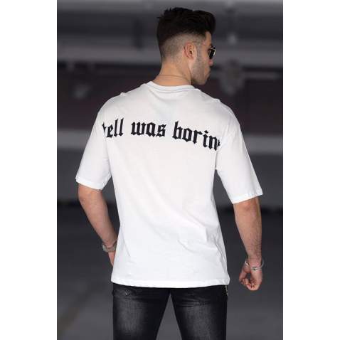 Madmext Men White T-shirt 4966 - Beyaz