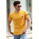 Madmext Yellow Rapped T-shirt for Men 4488 - Sarı