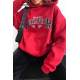 Mad Girls Red Hoodie Sweatshirt MG853 - Kırmızı