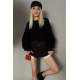 Women Black Knitted Basic Sweater MG1304 - Siyah