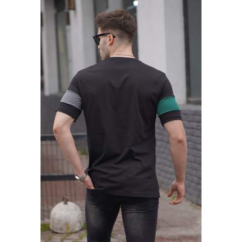 Men Printed Black T-Shirt 5850 - Siyah