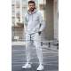 Ecru Hoodie Basic Tracksuit 5903 - Ekru