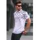 Men White Polo T-Shirt 5867 - Beyaz