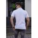 Men White Polo T-Shirt 5822 - Beyaz