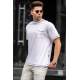 Madmext Men Front Pocket White T-shirt 5228 - Beyaz