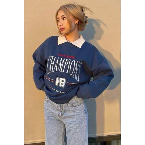 Mad Girls Blue Sweatshirt MG930