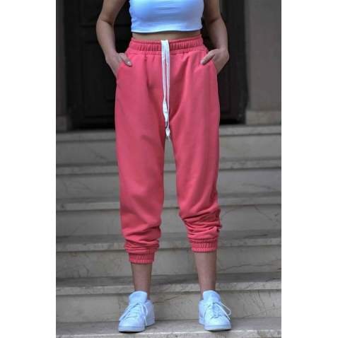 Mad Girls Basic Pink Sweatpants MG304 - Nar