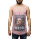 Madmext Men Printed Pink Vest 2582 - Pembe