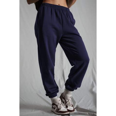 Women Navy Blue Oversize Sweatpants MG1235 - Lacivert